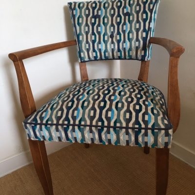 bridge tissu velours Romo géométrique 