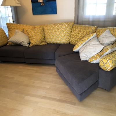 canapé moderne tissu Lelièvre 