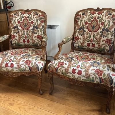 Fauteuil Régence tapisserie Burger 