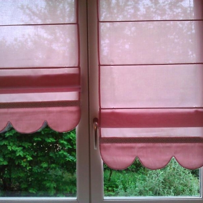 stores bateaux voilage rose