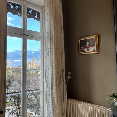 rideau tête Wave tringle Houles tissu Camengo 